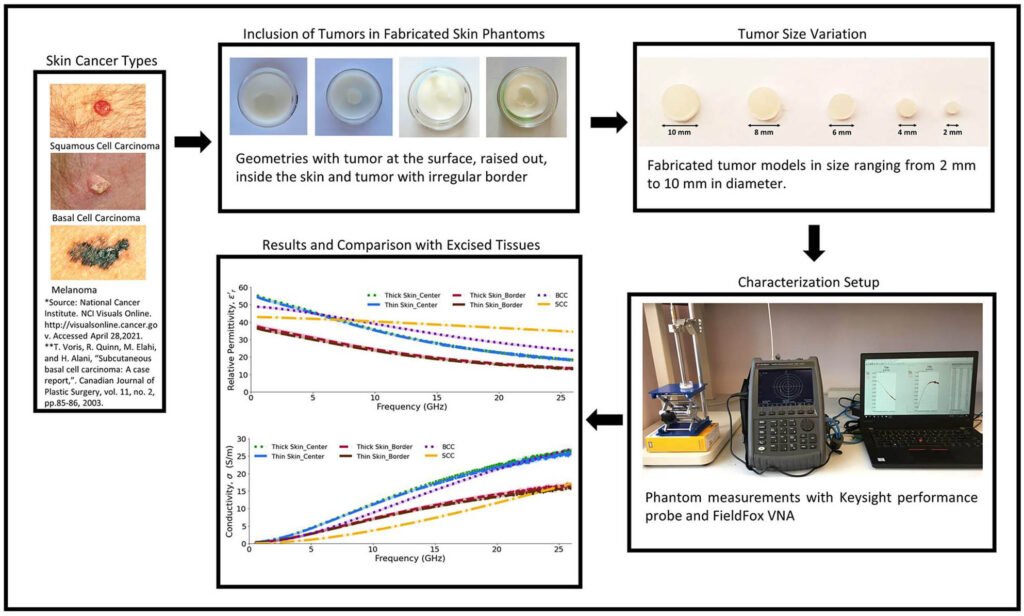 Development and Characterization of Skin Phantoms at Microwave Frequencies